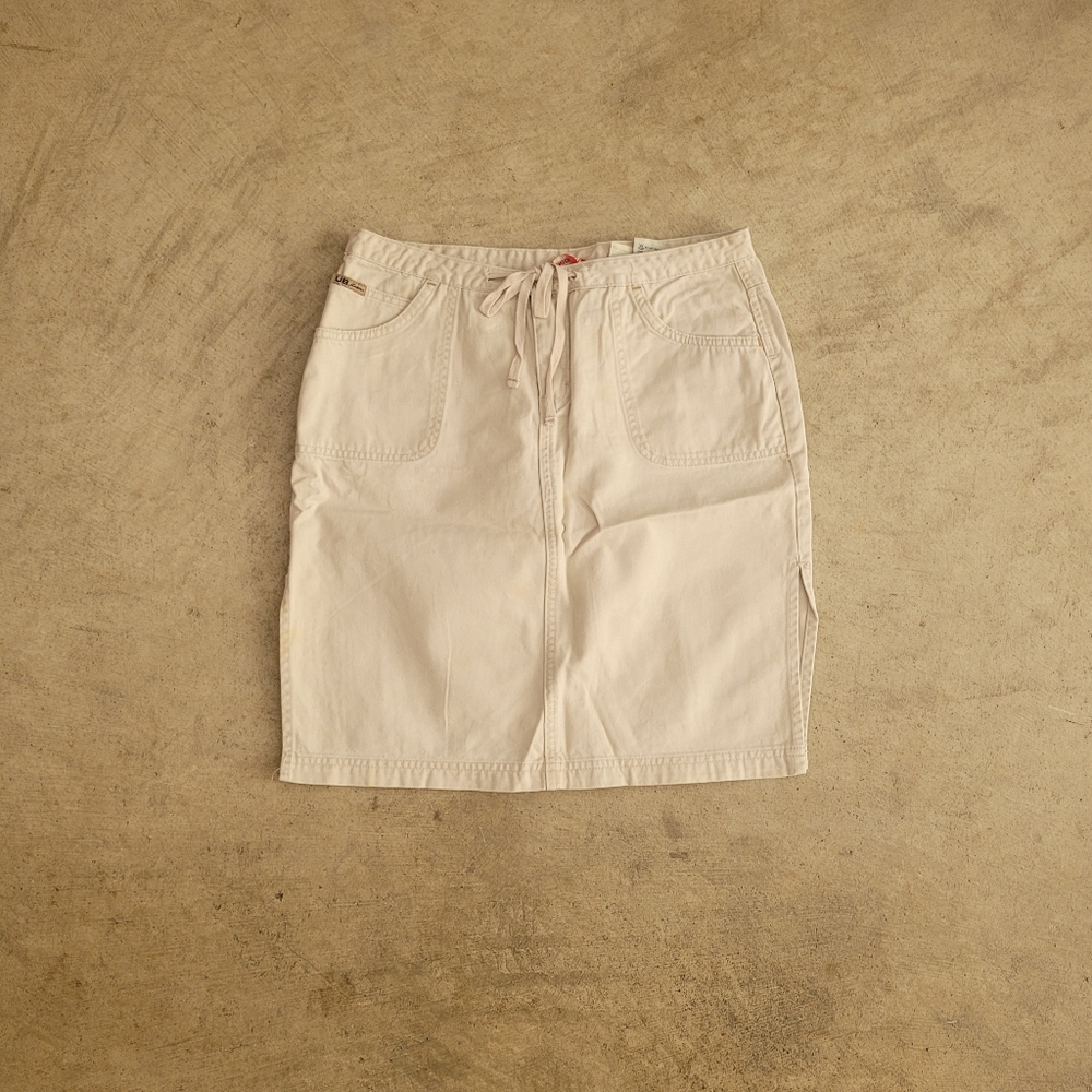 Unionbay Cream Utility Style Mini Skirt